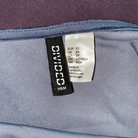 H&M Divided Blue Velvet Camisole Top - Picture 5 of 5